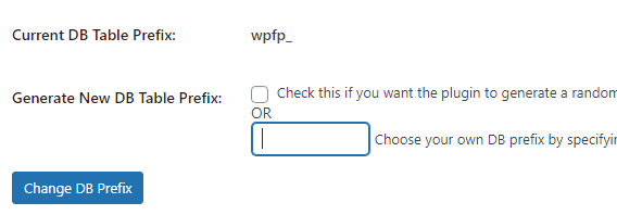 change db prefix wp security