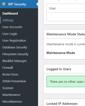 configurações all in one security & firewall