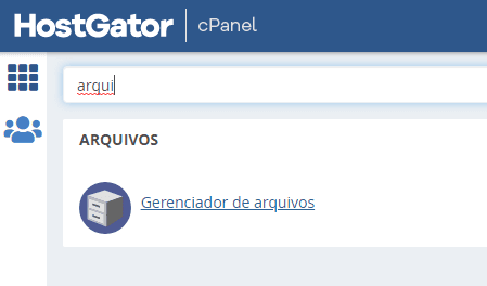 gerenciador de arquivos cpnael hostgator