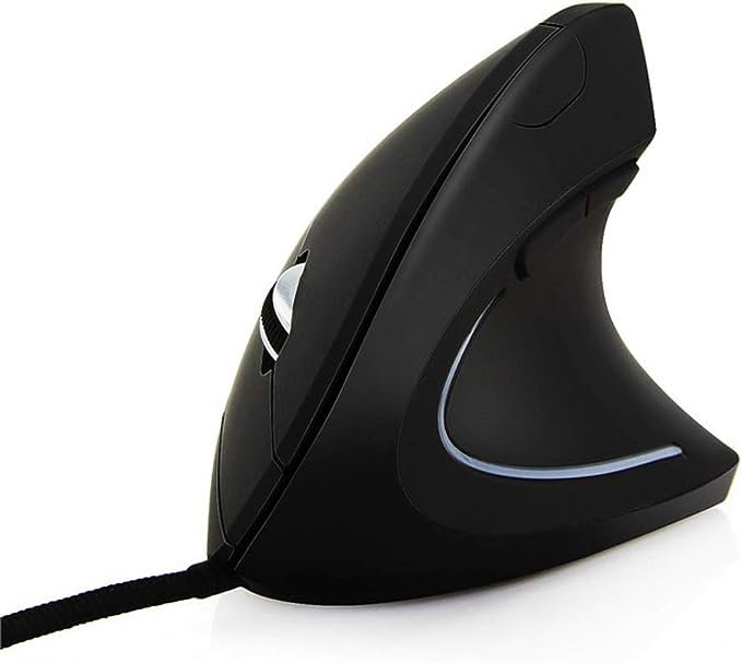 HELYZQ Mouse vertical com fio para mão direita mouse ergonômico para jogos 800 1200 1600 DPI USB pulso óptico mouse saudável Mause para computador PC