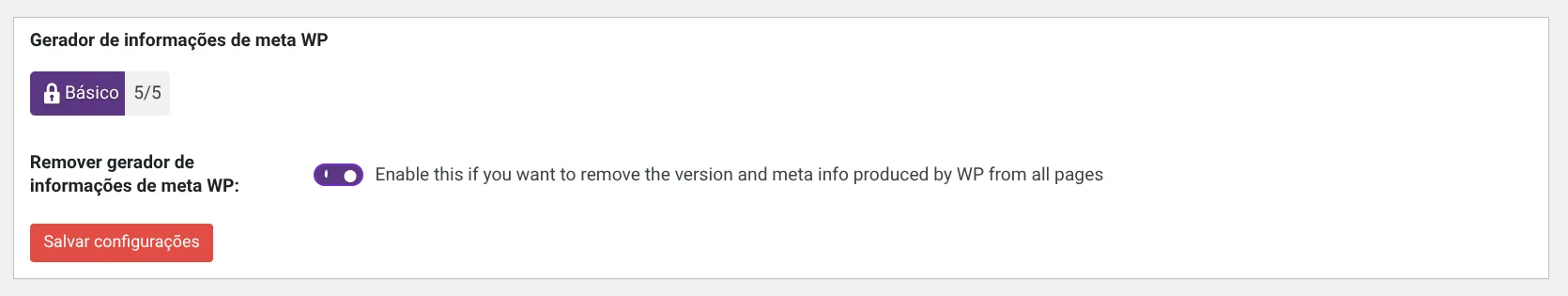 Gerador de informações de meta WP - AIOS