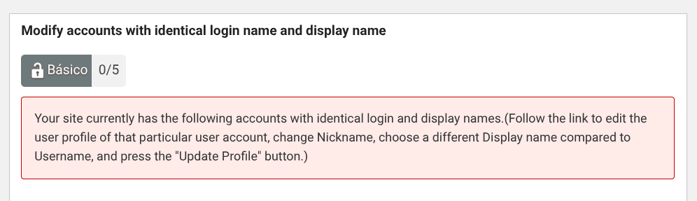 display name wp security 