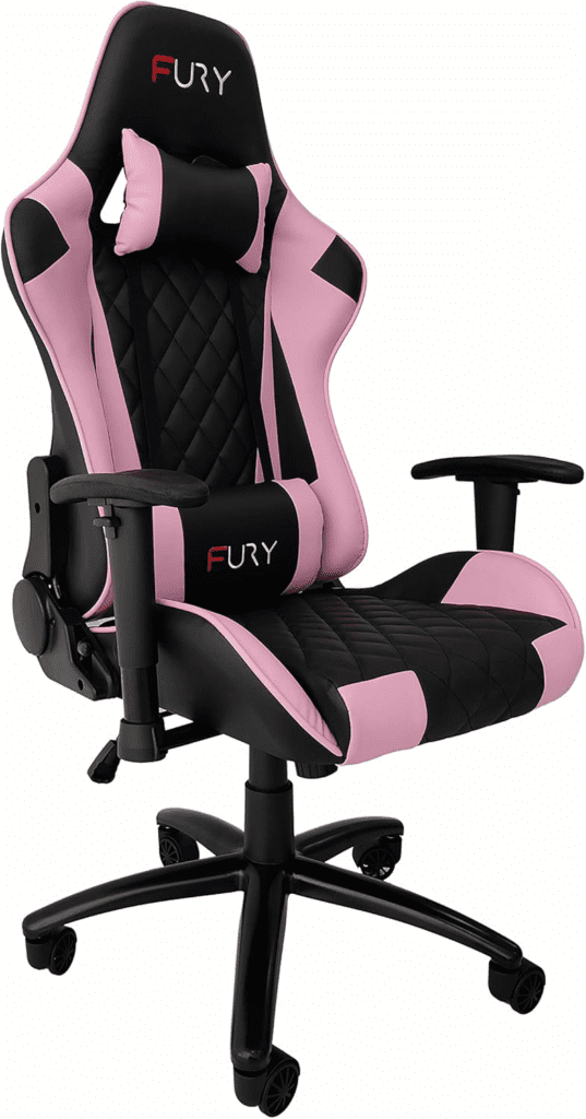 Cadeira gamer Fury XT Rosa