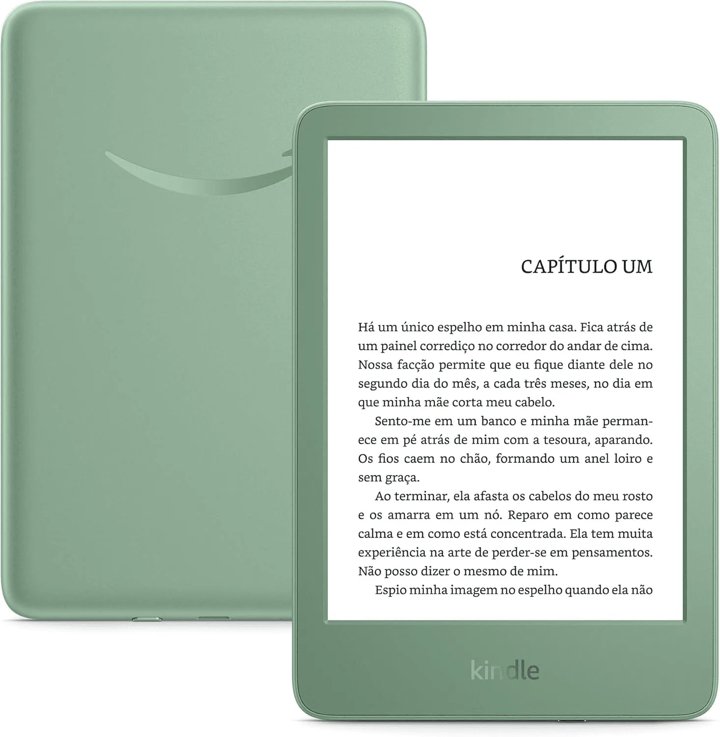 Novo Kindle, agora disponível na cor verde.