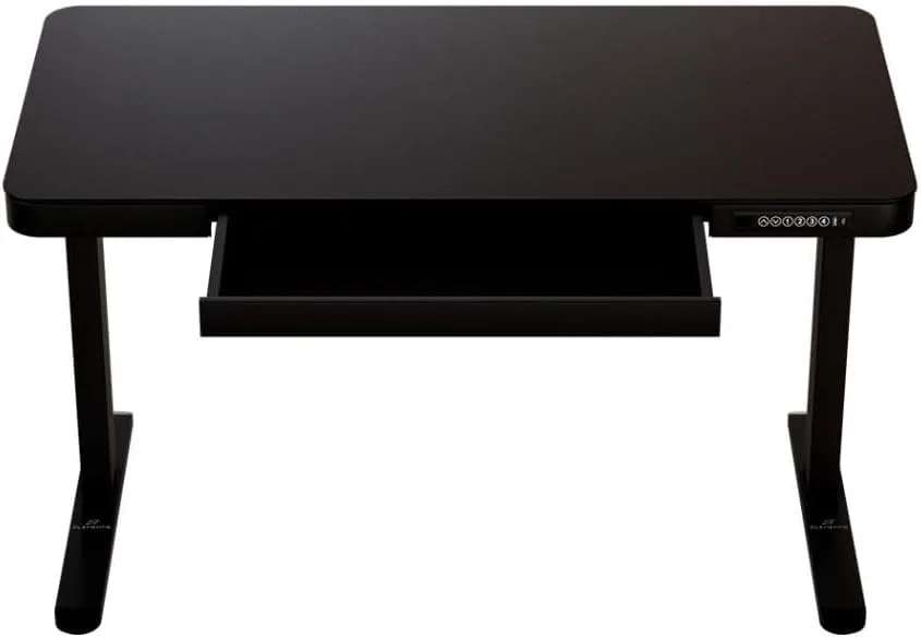 Mesa com regulagem de altura elétrica Elements Musa preta
