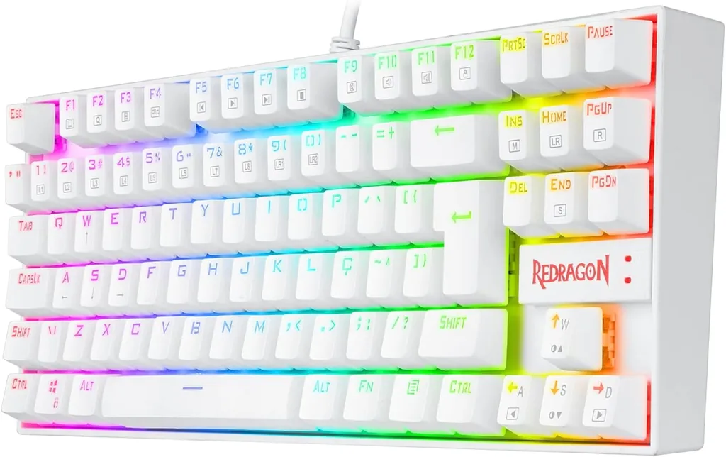Teclado mecânico gamer Redragon Kumara K552