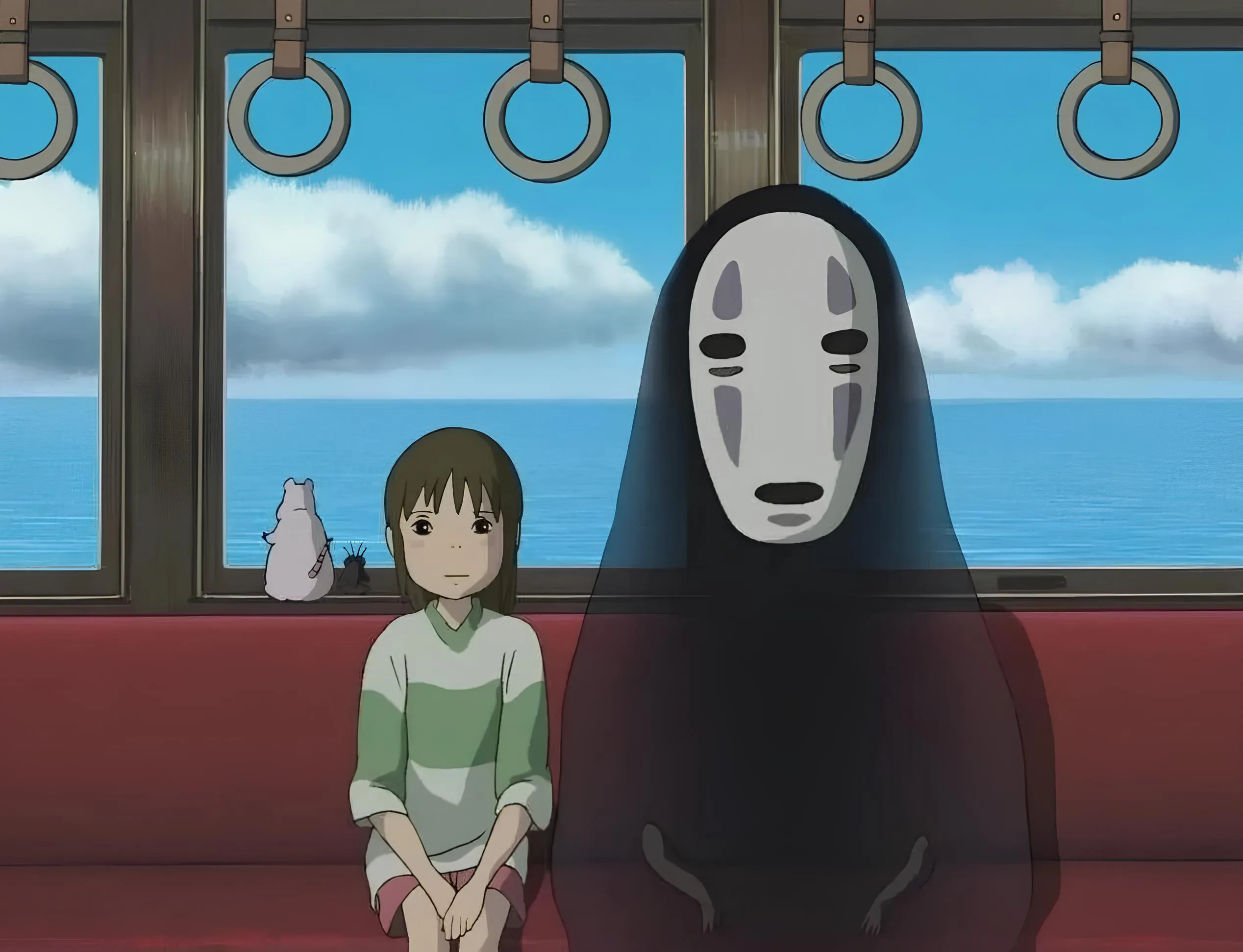 chihiro e sem face no trem - resenha viagem de chihiro e reflexão pessoal sobre a obra