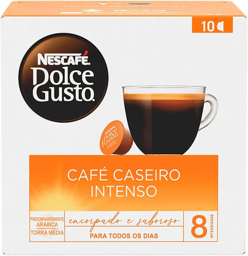 Cápsula Nescafé Dulce Gusto Café Caseiro Intenso