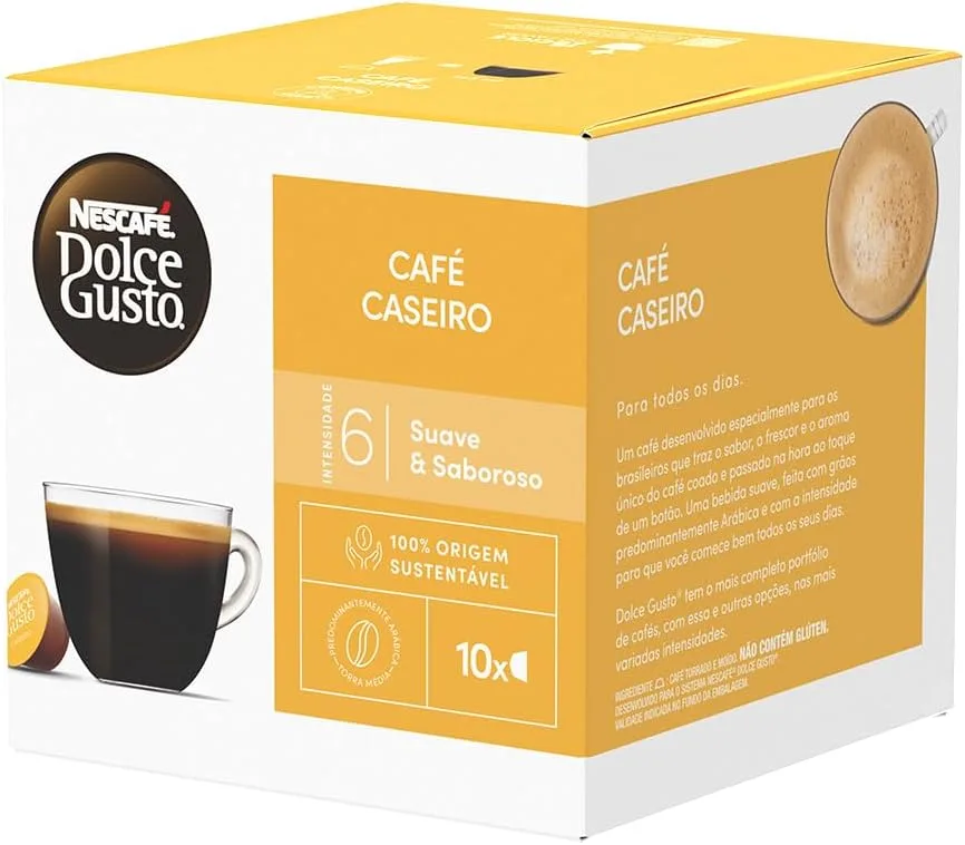 Cápsula Nescafé Dulce Gusto Café Caseiro
