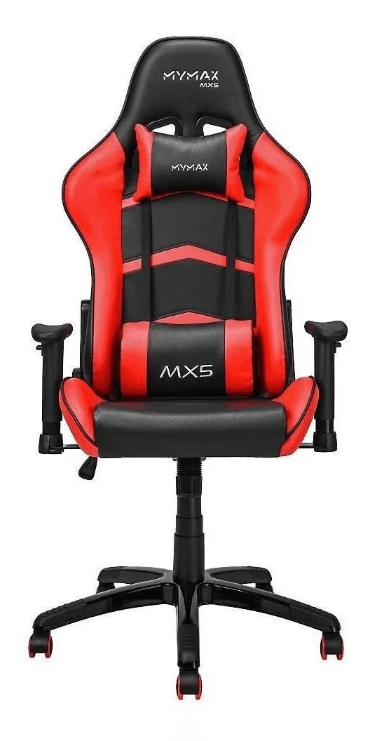 Cadeira gamer MyMAX MX5 preto com vermelho