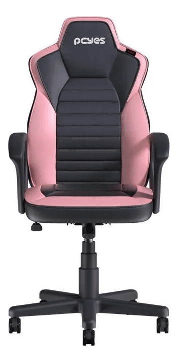 Cadeira gamer PCYES Mad Racer STI Turbo Rosa e Preto