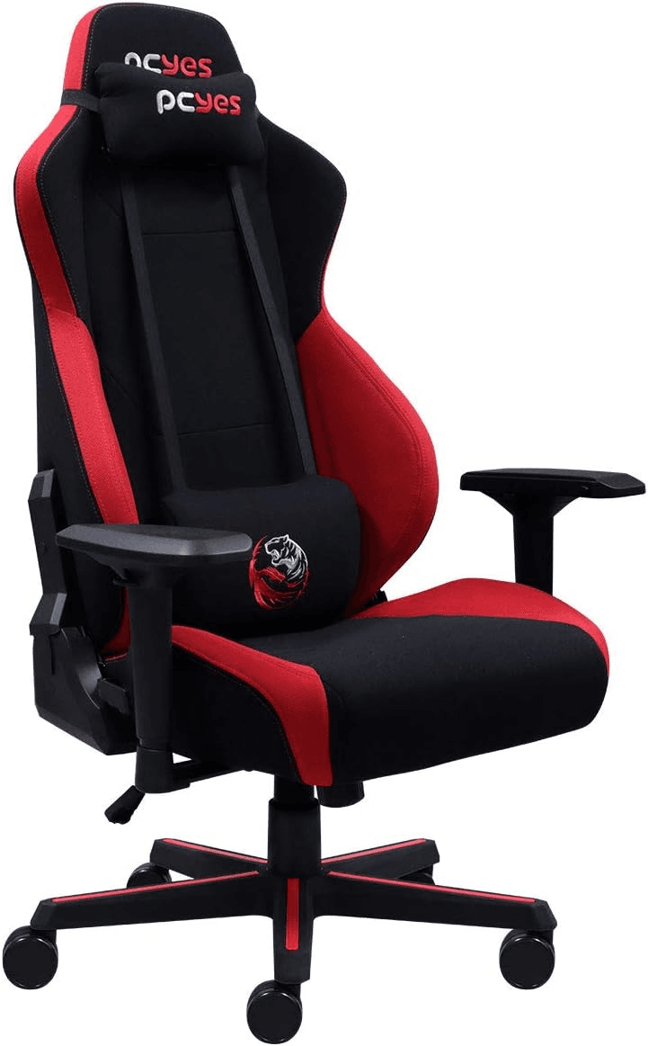 Cadeira gamer PCYES Mad Racer V8 Turbo - Revestimento Poliéster- Cadeira gamer barata
