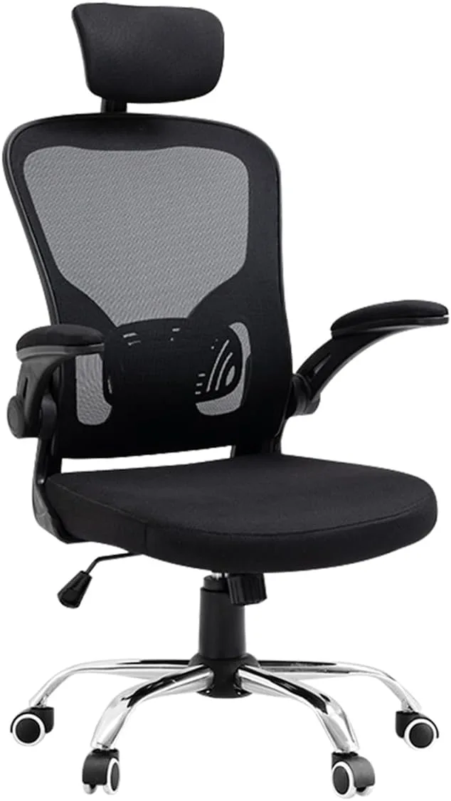 Cadeira ergonômica Python Fly - Cadeira de escritório com apoio de braço retrátil.
