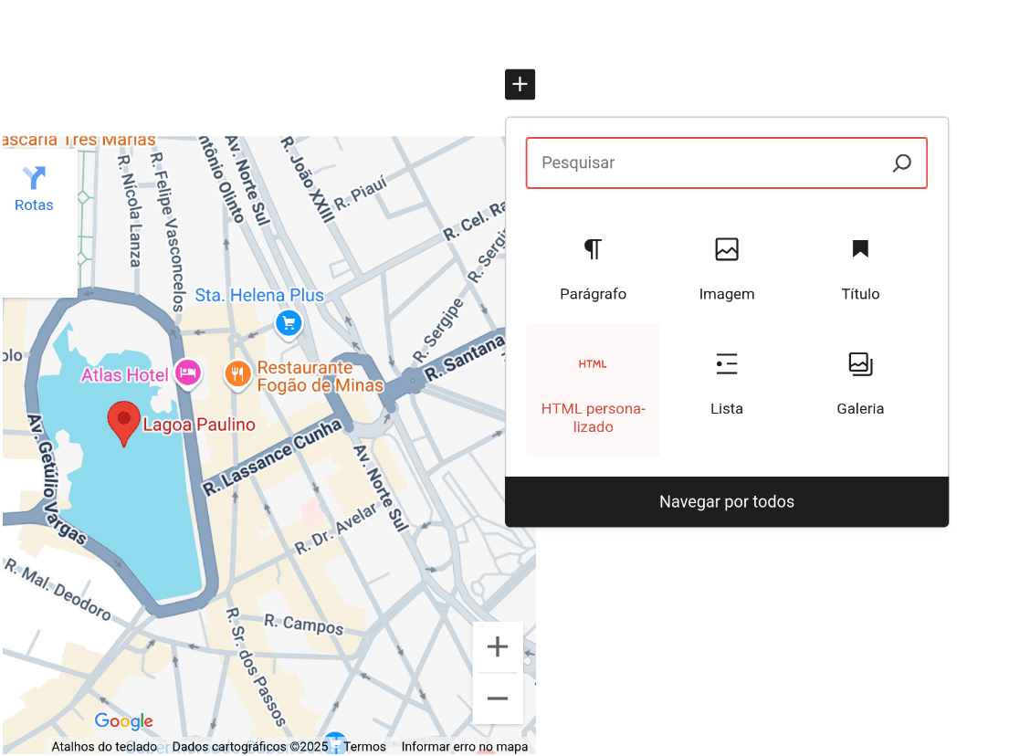 Como inserir mapas do Google Maps em posts e páginas do WordPress, sem usar plugins