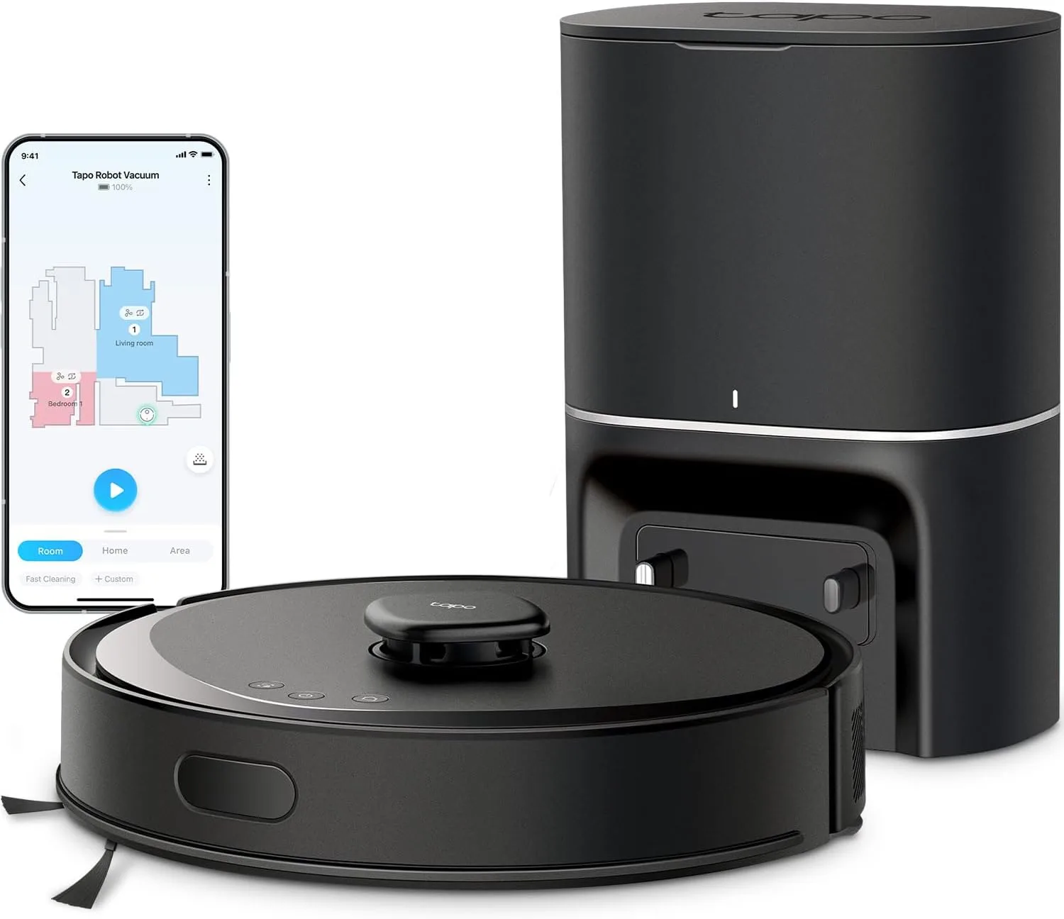 Robô aspirador passa pano Tapo RV30 MAX Plus