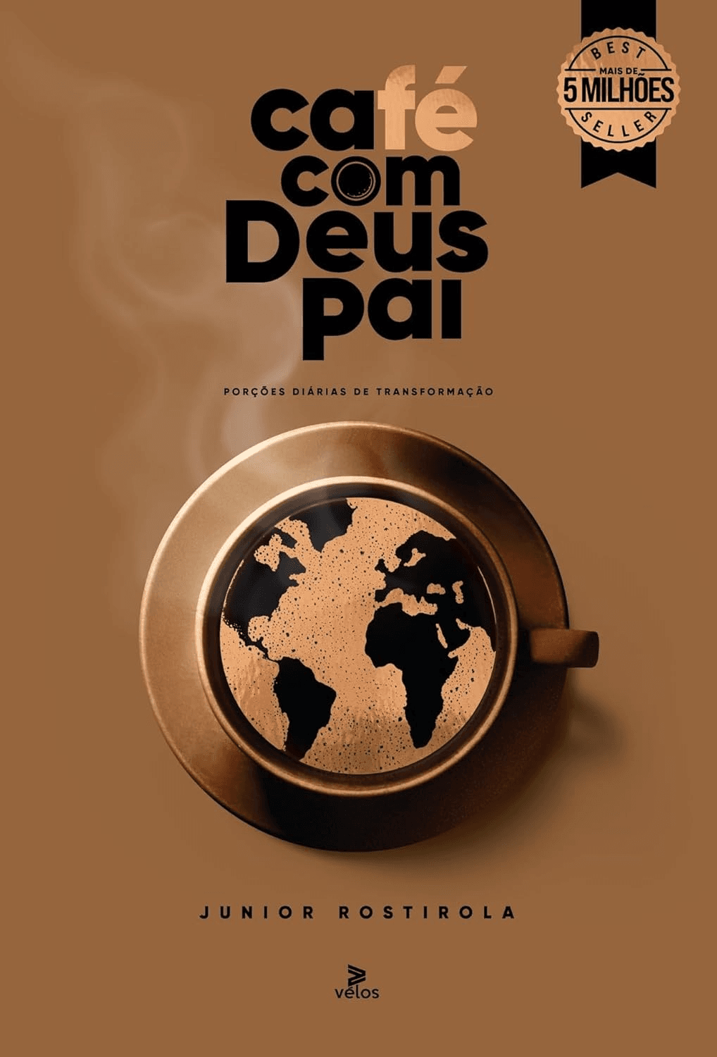 Capa do livro Café com Deus Pai, de Junior Rostirola